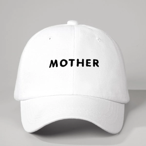 Mother Embroidery Baseball Cap Adjustable Outdoor Sun Protection Curved Brim Polyester Hat