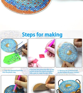 6-Schritte-Anleitung zur Erstellung eines DIY-Diamant-Malerei-Untersetzers mit Mandala