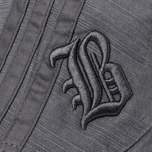 Men's cotton beret with gothic letter B embroidery and retro breathable twill texture