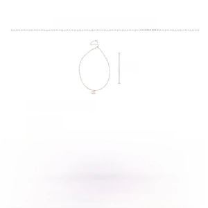 Détail du collier de perles: longueur 39cm plus 10cm de chaîne réglable et pendentif poney