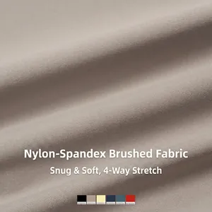 Soutien-gorge de yoga brossé en nylon spandex taupe avec étirement quadridirectionnel