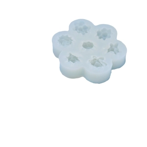 Stampo in silicone a forma di fiore con 7 cavità per resina fai-da-te e candele fatte a mano