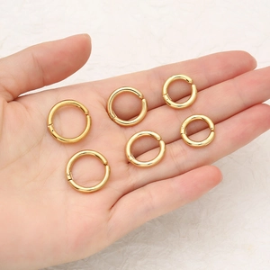 Boucles D'oreilles Créoles Sans Perçage Acier Inoxydable Rond Huggie Clip On Punk Bijoux Pour Hommes Femmes