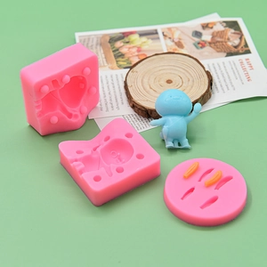Kreative Silikonform mit Hasenohren für Fondant-Schokolade und DIY-Harzdekoration
