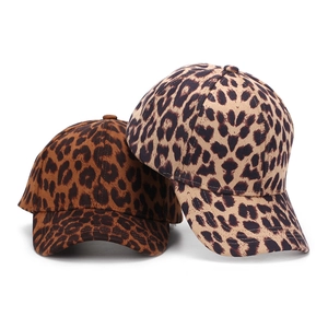 Classic leopard print baseball caps for women with stylish sun shade curved brim