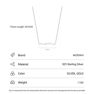 Minimalist 925 sterling silver MOM letter pendant necklace for women layering
