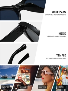 Close-up of comfortable nose pads and durable hinges on classic cat eye sunglasses