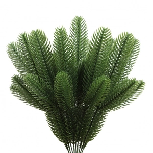 Artificial pine needles bunch for Christmas wreaths and holiday home decor ornaments