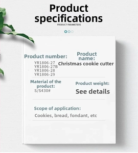 Detailed specifications of 430 stainless steel 3D Christmas cookie cutter set