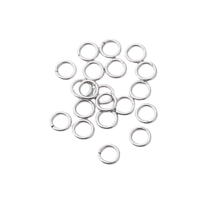 Multiple silver 304 stainless steel jump rings for DIY jewelry making accessories
