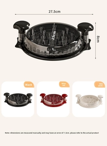 Professional manual chicken meat shredder tool 27.5cm diameter with three color options