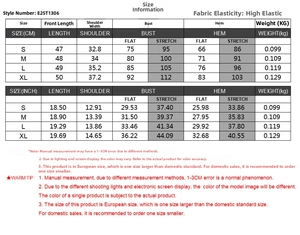 Size chart showing detailed measurements for the slim fit polo sports top in CM and INCH