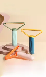 Dual-sided pet hair remover tool for carpets and sofas in multiple color options