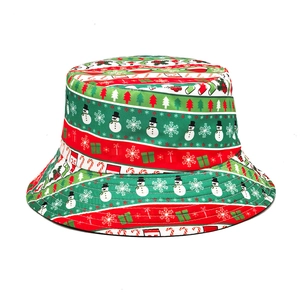 Weihnachts Anglerhut Polyester Schneemann Schneeflocke Muster Sonnenschutz Festlicher Sonnenhut Für Damen Herren Winter Urlaub