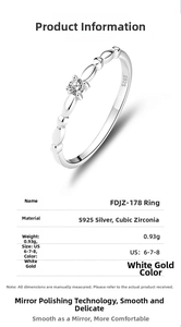 Detailed view of S925 sterling silver ring with cubic zirconia and geometric texture