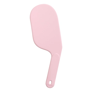 Pink mattress lifter tool for tucking bed sheets, sturdy ergonomic bedding organizer gadget