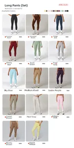 Aperçu macro de leggings de yoga sans couture à taille haute en 14 coloris de sport variés