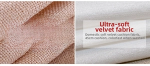 Texture comparison of durable 45cm linen and ultra-soft velvet pillowcase fabrics