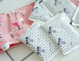 Pink flamingo fabric sleeve with three cooling gel ice packs for pet cooling collars