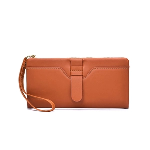 Women's Long Wallet PU Leather Clutch Wristlet Purse Card Holder Daily Fashionable Accessory