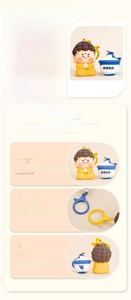 Detail of creative cartoon Buddha and teacup keychain with zinc alloy buckle and colorful finish