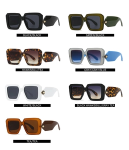 Baroque sunglasses collection with seven color variants and leopard sphere hinge detail