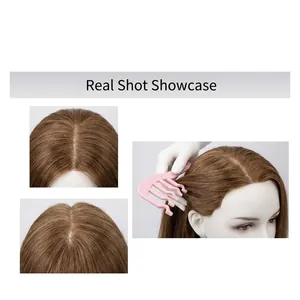Pink Z-shaped hair comb for volume styling and root lifting with wide teeth