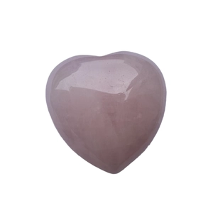 3cm natural pink crystal quartz heart-shaped gemstone ornament with polished surface