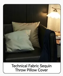 Detailed texture of square faux leather pillow covers in sage green and beige colors