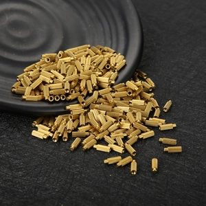 Precision brass knurled spacers with anti-slip texture for industrial hardware applications