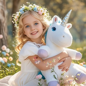 Tatuaggi temporanei per bambini con unicorni e arcobaleni, adesivi impermeabili