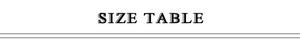 Detailed size guide table header for women's lace corset top with elegant typography