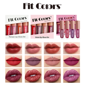 Velvet Matte Lip Glosses And Shiny Glitter Lip Glaze Waterproof Long Lasting Non-stick Cup Makeup For Women
