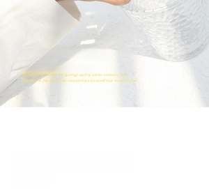 Artistic detail of hammered glass textures paired with elegant white blazer fabric