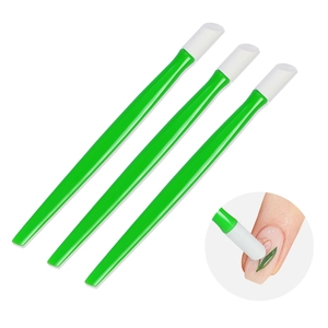 Set di 3 pennelli per nail art in silicone per pittura di precisione e applicazione adesivi