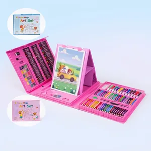 Kit Da Disegno Artistico Per Bambini Con Pennarelli Acquerellabili Pastelli Cera Pastelli Olio E Matite Colorate In Custodia