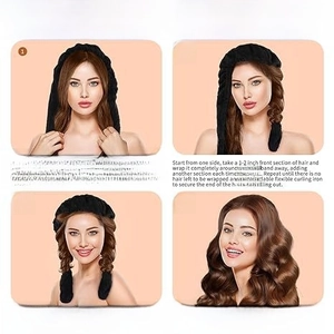 How to use the heatless hair curler for natural waves with 4 easy steps tutorial