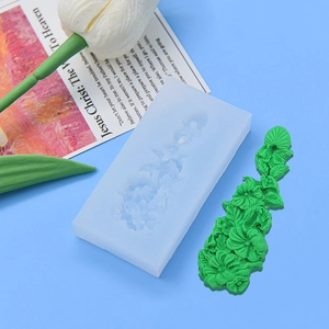 Flower Leaf Silicone Mold DIY Fondant Cake Decorating Tools Baking Chocolate Clay Soap Making Flexible