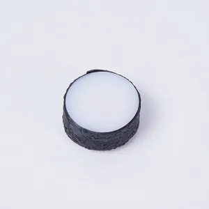 Customizable PVC seaweed sushi keychain model with realistic black lava rock texture edge
