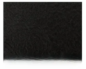 Detail of warm black fleece lining on adjustable baseball cap for cold weather