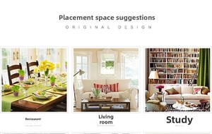 Three interior scenes showing Christmas pine needle and red berry decor in various rooms