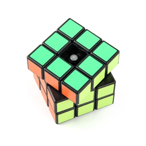 3x3x3 professional speed cube with adjustable spring tension screws and black base