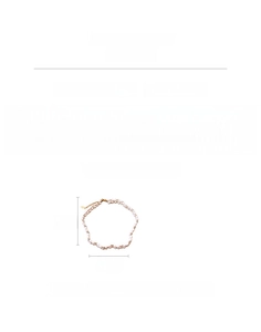 Vue détaillée du collier de perles plaqué or 18K montrant 36cm de long et perles de 0,5cm