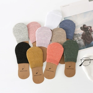 Women Knitted Cotton Half Toe Socks Invisible Breathable Forefoot Covers For High Heels Solid Color Casual Minimalist