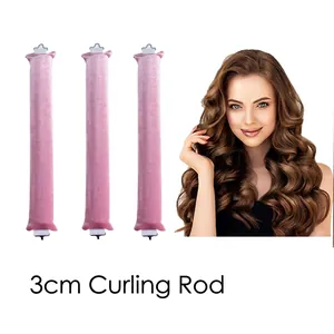 Heatless Hair Curler Velvet Hair Roller No Heat Overnight Sleeping Wave Styling Tool For Long Hair Soft Velour