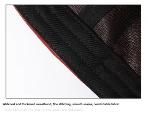 Detailed macro view of the sweatband and high-quality stitching inside the baseball cap