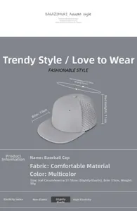 Detail view of lightweight 80g grey hip-hop cap showing laser-cut side ventilation holes