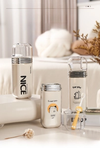 Three-in-one portable travel wash cup with ABS body and transparent PC cover