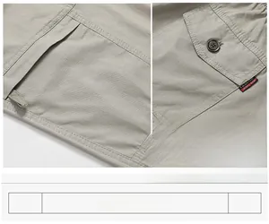 Detail der Cargohose mit Seitentasche, Metallknopf und hochwertiger Verarbeitungsqualität