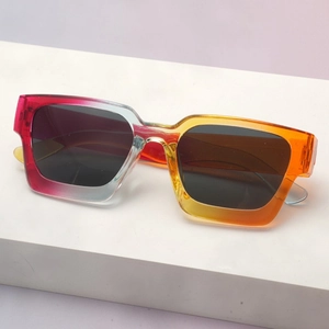 Square Sunglasses Fashion Thick Frame UV400 Protection PC Material Retro Eyewear For Men Women Outdoor Fashion Accessories